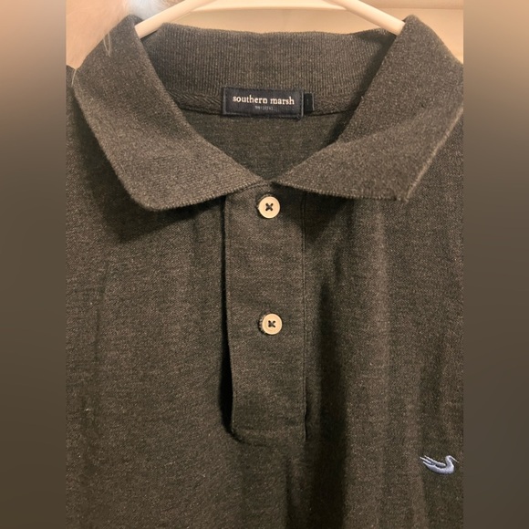 FINAL PRICE DROP Men’s Southern Marsh Charcoal Gray Polo - Picture 7 of 7
